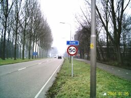 Zuidzijde van kruising kijkend richting Skatebaan
