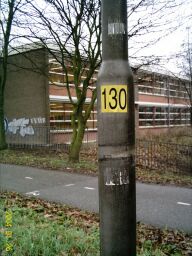 Waarschijlijk de oude lokatie van het 50km bord