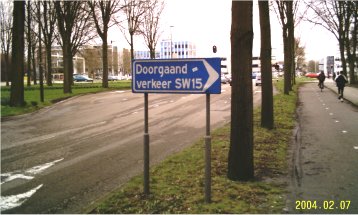 Secundaire Weg 15 - vraagteken
